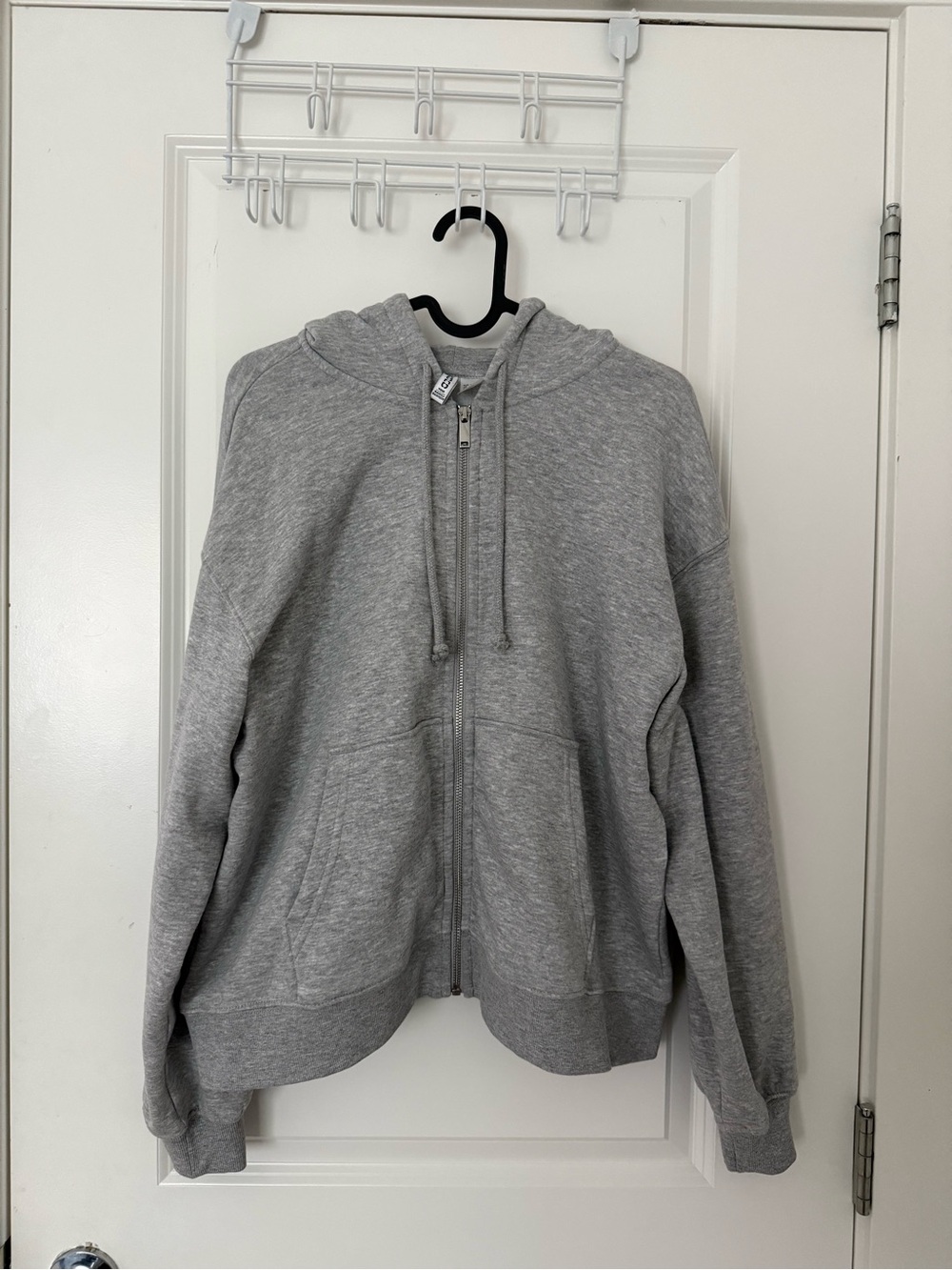 Grey Full-Zip Women’s Hoodie
